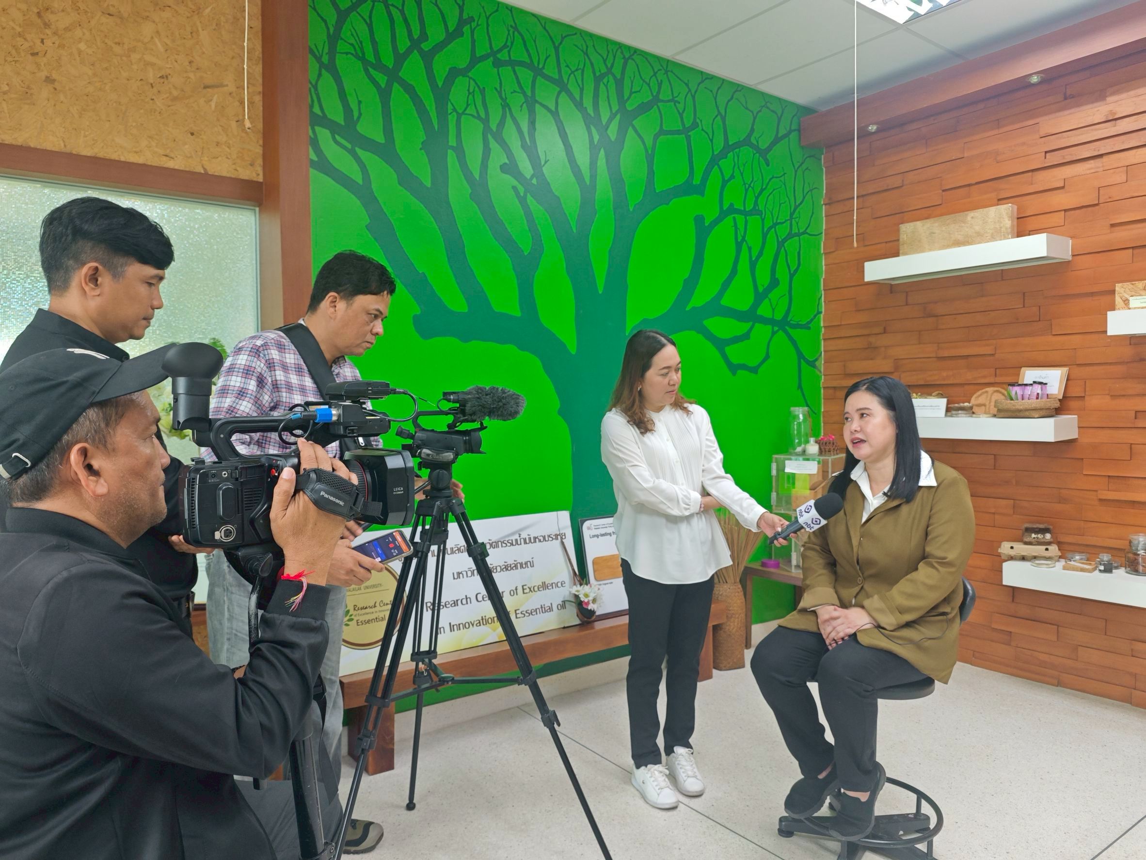 ThaiPBS and NBT Nakhon Si Thammarat Interview WU Executives and Researchers on Green Energy and Smart Packaging Innovation