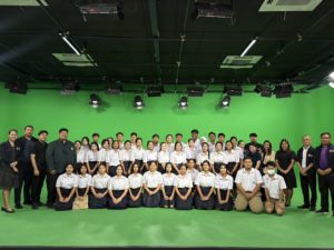 โรงเรียนเมืองนครศรีธรรมราชเยี่ยมสตูดิโอส่วนสื่อสารองค์กร