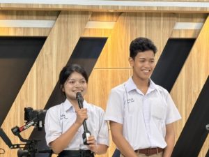 โรงเรียนเมืองนครศรีธรรมราชเยี่ยมสตูดิโอส่วนสื่อสารองค์กร